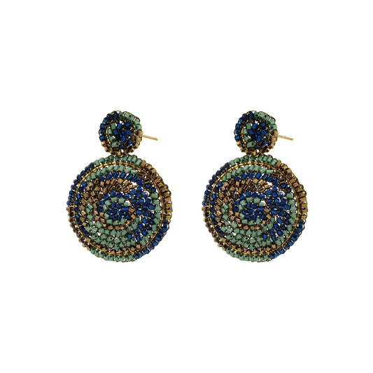 Brinco de Crochê Mandala Média Infinite Love - Riviera