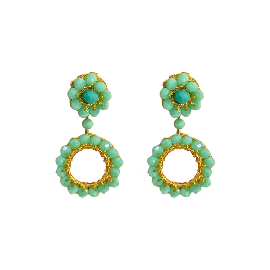 Brinco de Crochê Leah Mini Verde Sale