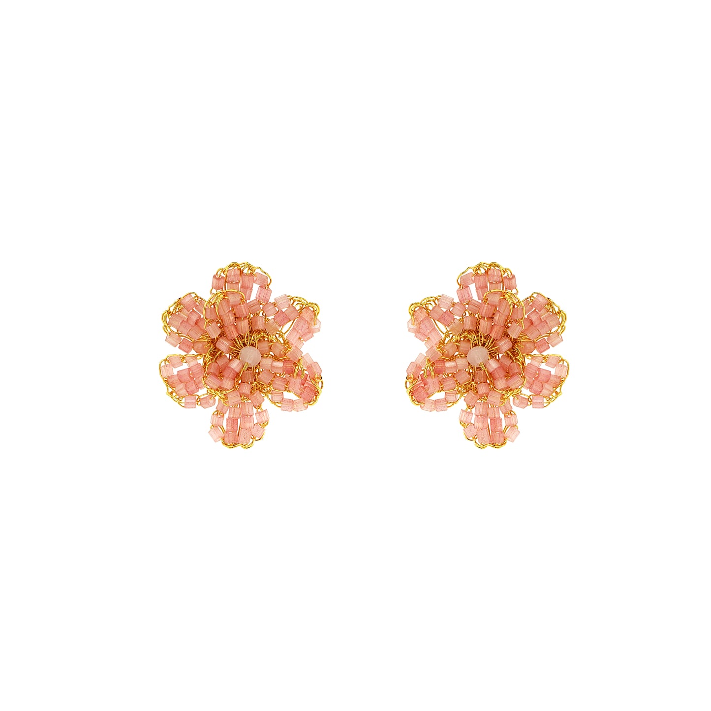 Brinco de Crochê Flor Infinite Love