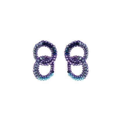 Brinco de Crochê Nova Aurora Lilás