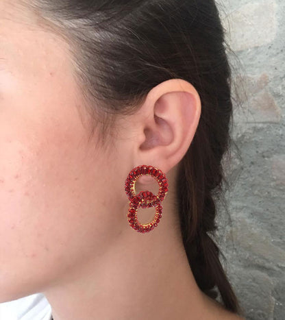 Brinco Elos Mini Vermelho