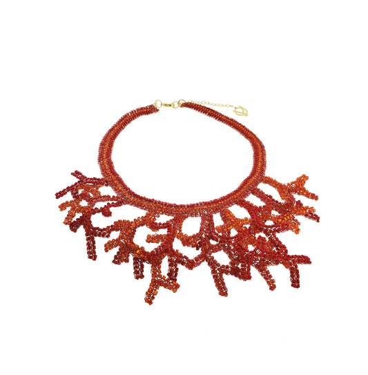 Colar de Crochê Coral Ocean Dreams