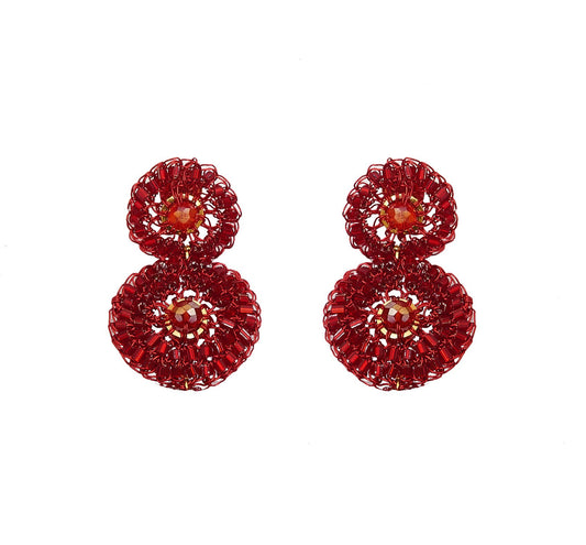 Brinco de Crochê Mini Red Velvet
