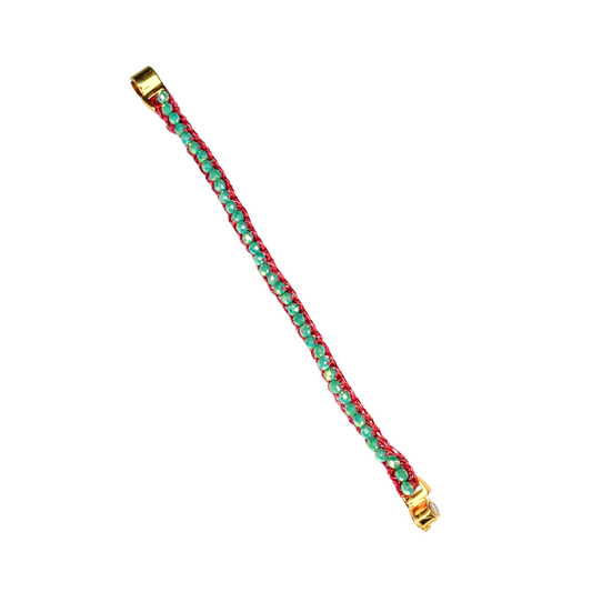 Bracelete Molly Legacy Verde e Rosa Sale