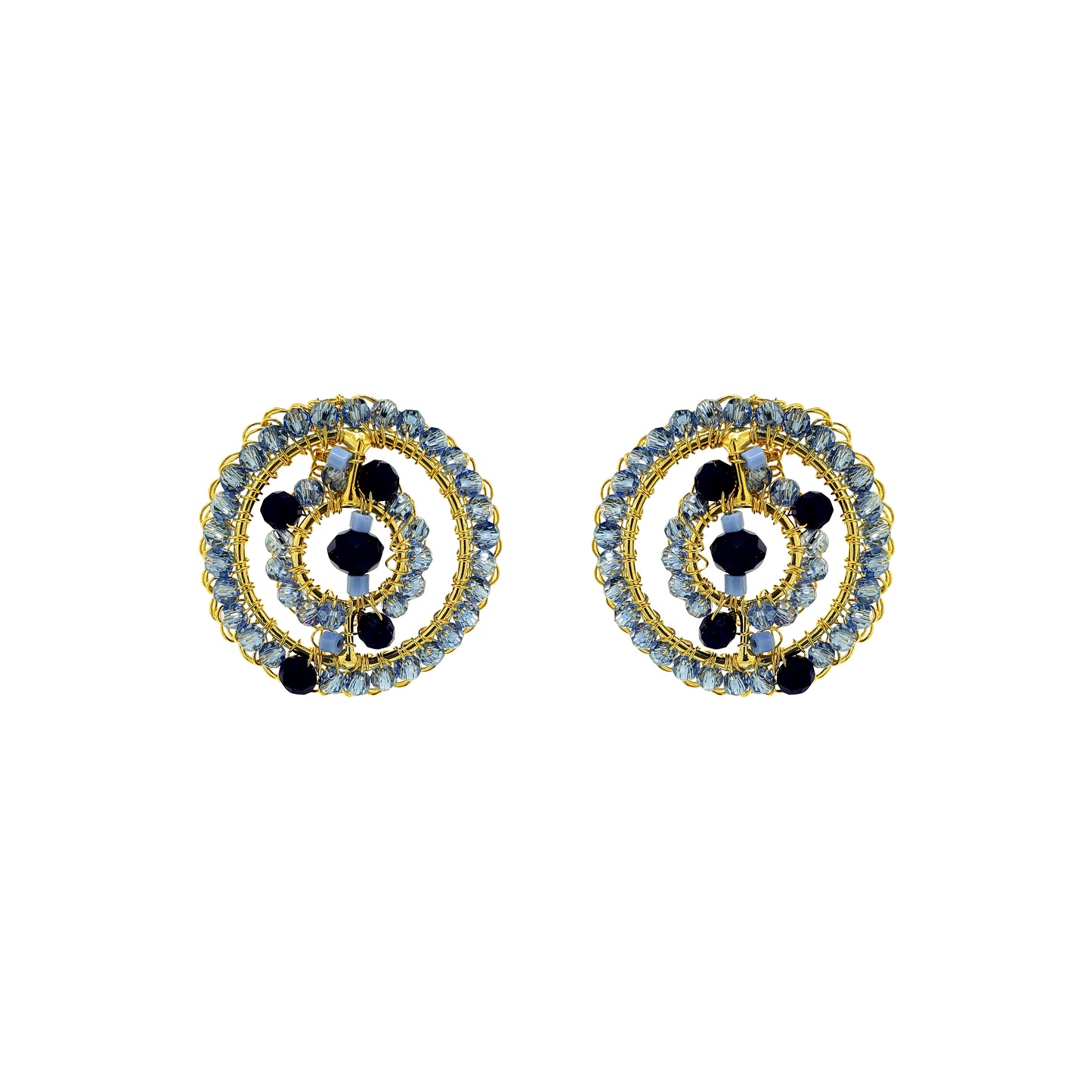 Brinco de Crochê Chronos Post Sky Blue