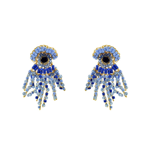 Brinco de Crochê Oceanus Sky Blue