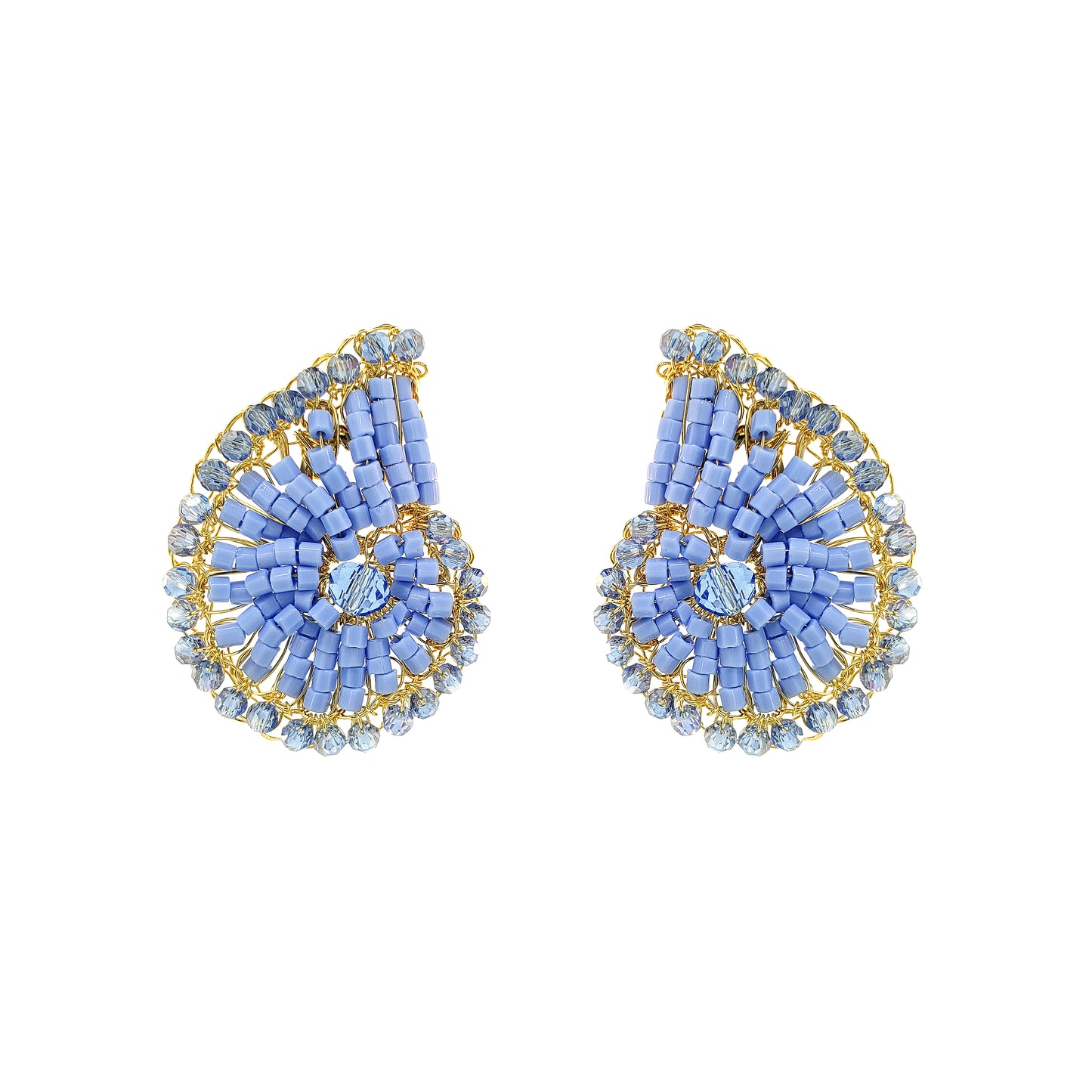 Brinco de Crochê Tritton Post Sky Blue