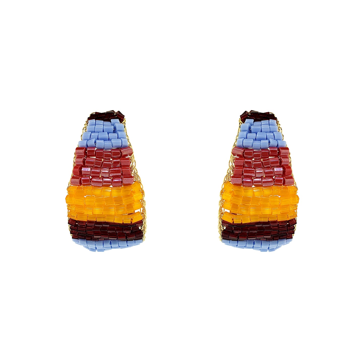 Brinco de Crochê Nyx Hoops Sunrise Mix