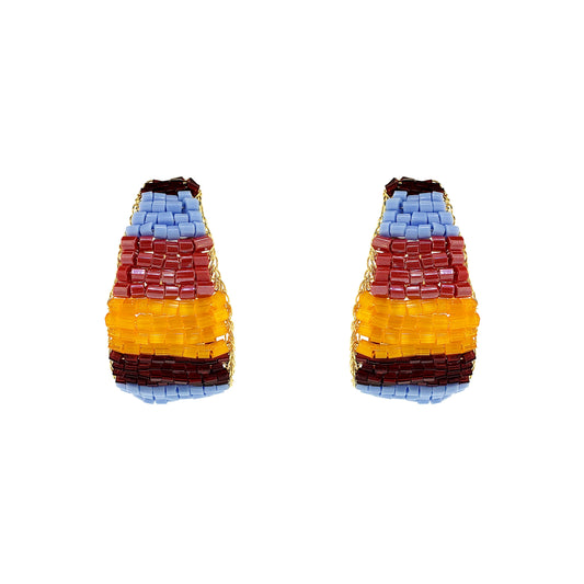 Brinco de Crochê Nyx Hoops Sunrise Mix