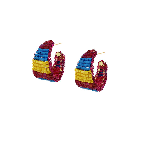 Brinco de Crochê Nyx Hoops Eletric Warmth Mix