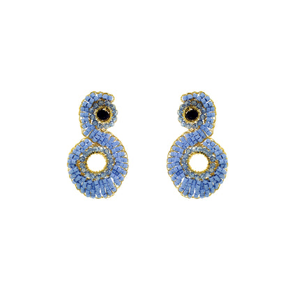 Brinco de Crochê Aura Sky Blue