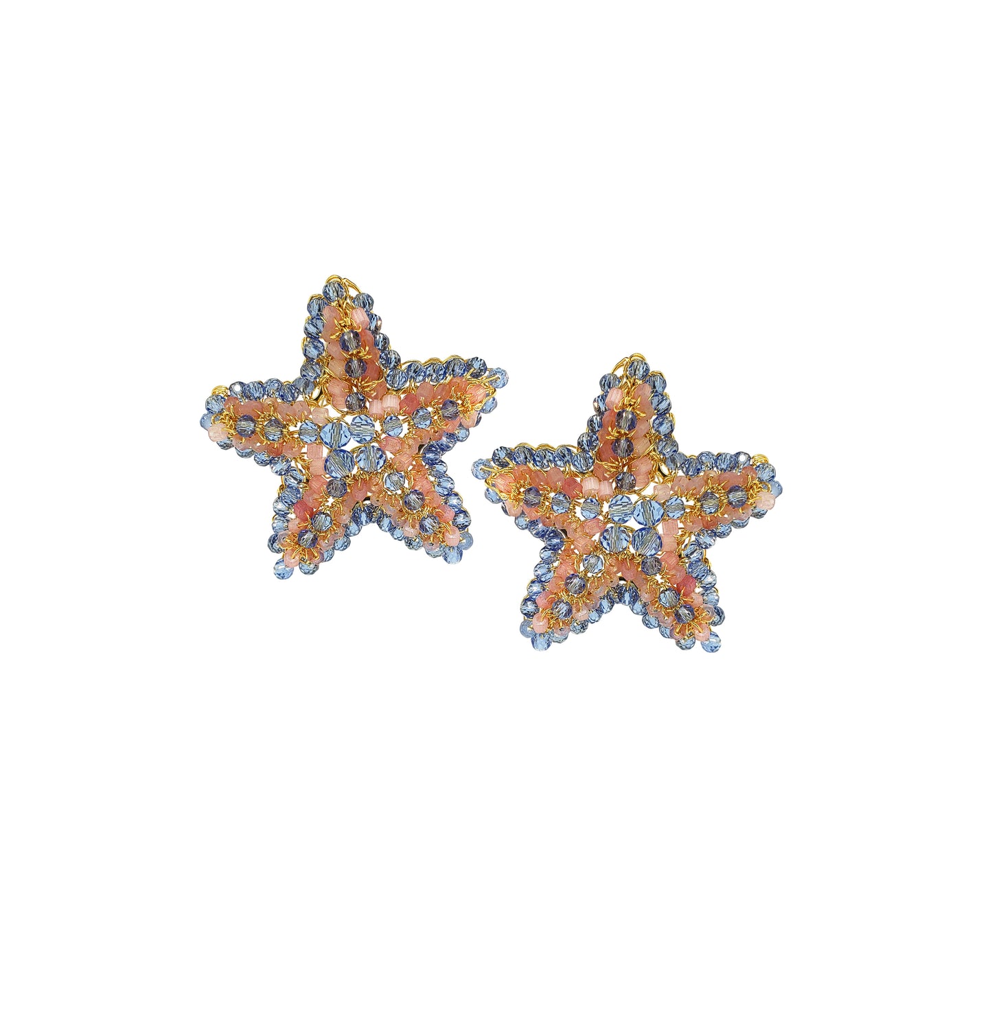 Brinco de Crochê Sea Star Post Infinite Love