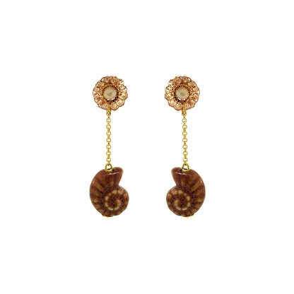 Brinco de Crochê Seashell Dangle Butter