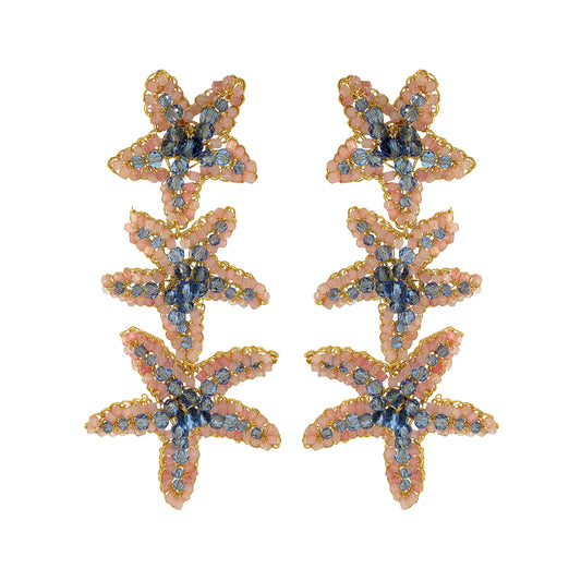 Brinco de Crochê Sea Star Cascata Infinite Love
