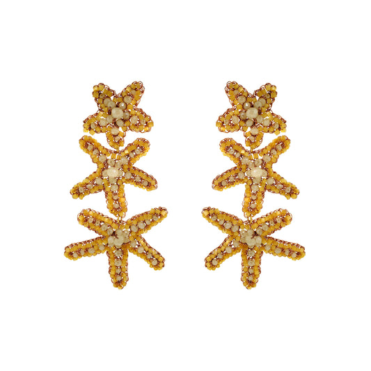 Brinco de Crochê Sea Star Cascata Butter