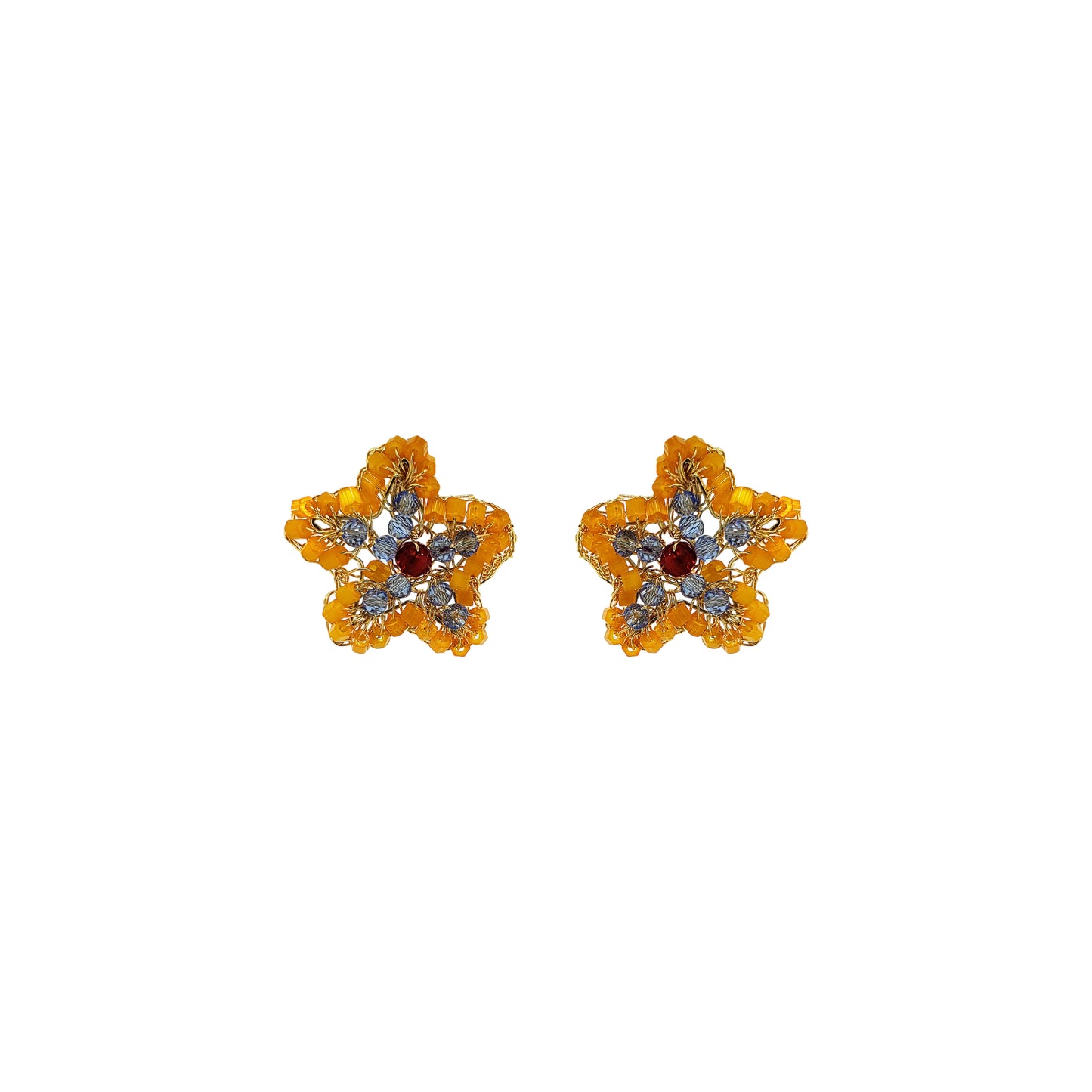 Brinco de Crochê Sea Star Mini Sunrise Mix