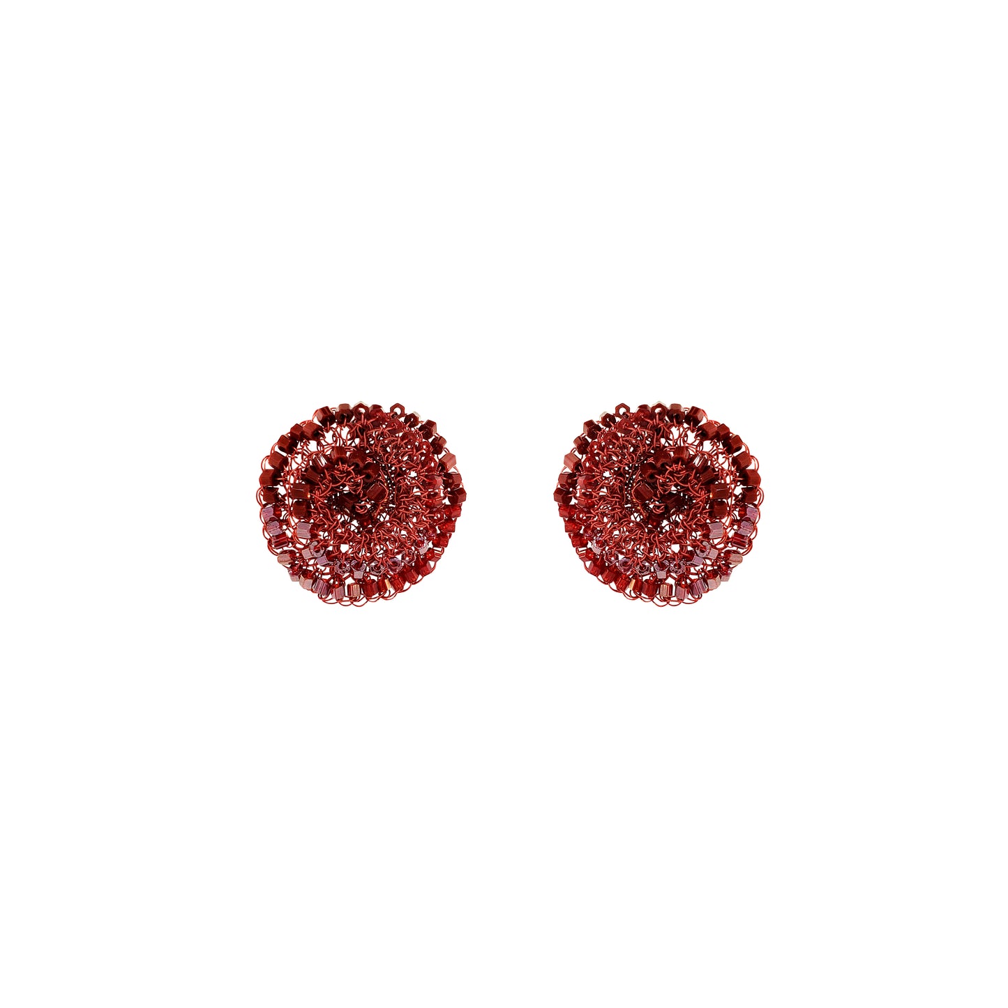 Brinco de Crochê Rosette Infinite Love - Burgundy