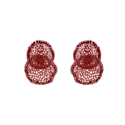 Brinco de Crochê Jasmine Duo Infinite Love - Burgundy
