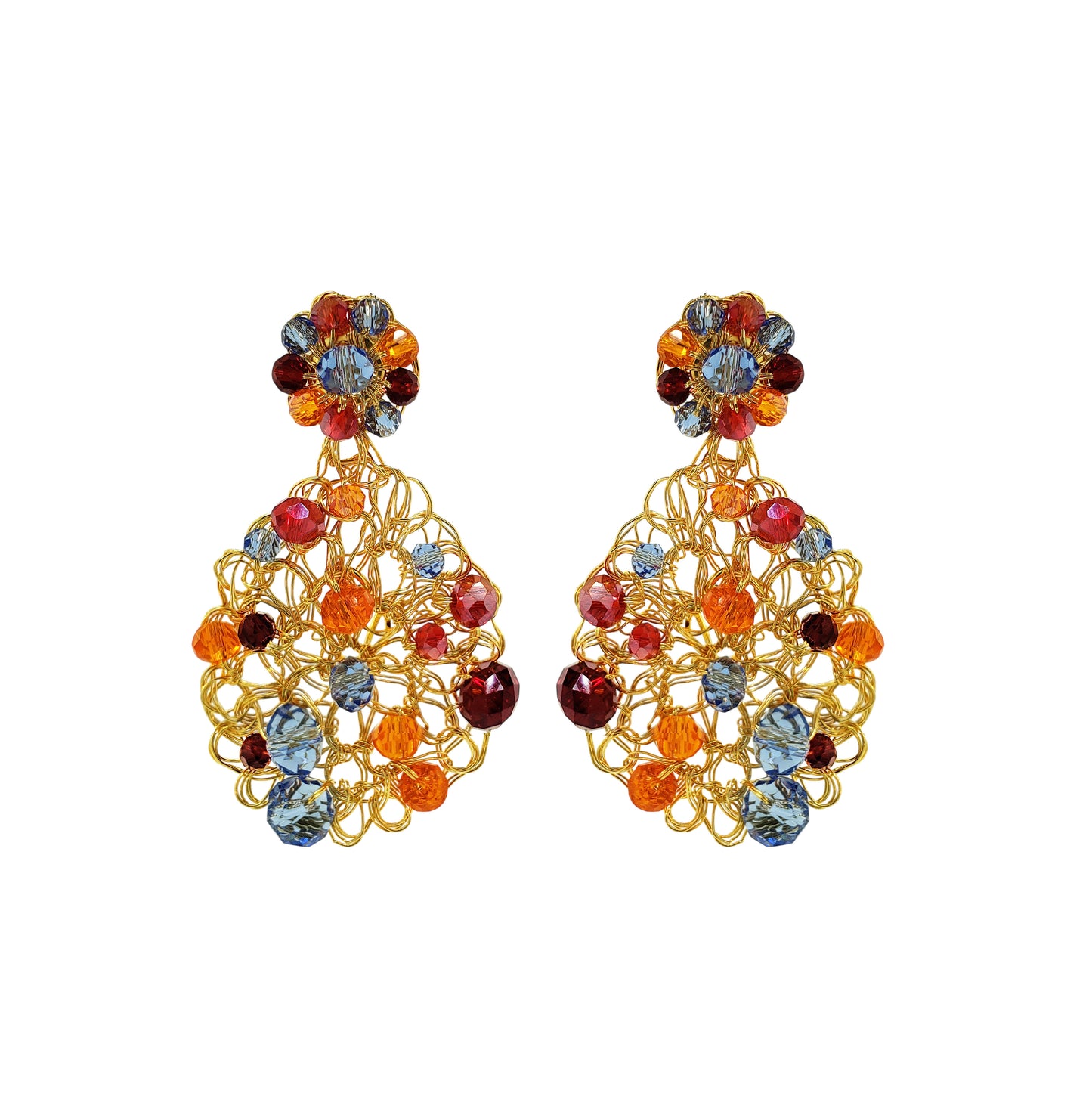 Brinco de Crochê Aurora Sunrise Mix