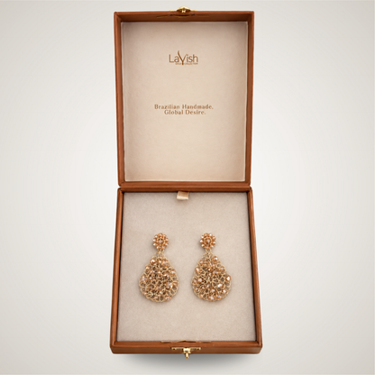 Brinco de Crochê  Vintage Gold - Golden Collection