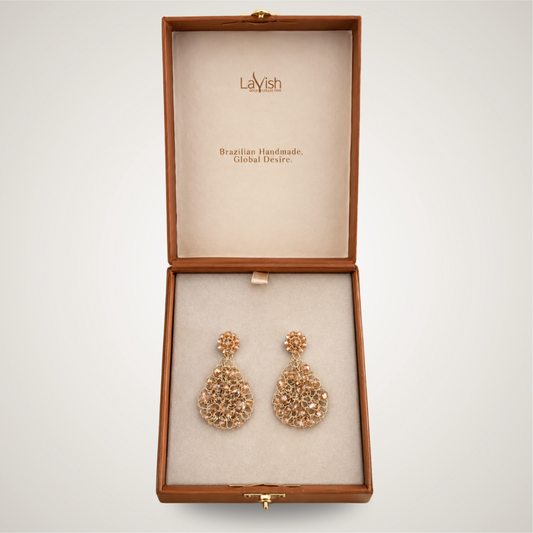 Brinco de Crochê  Vintage Gold - Golden Collection