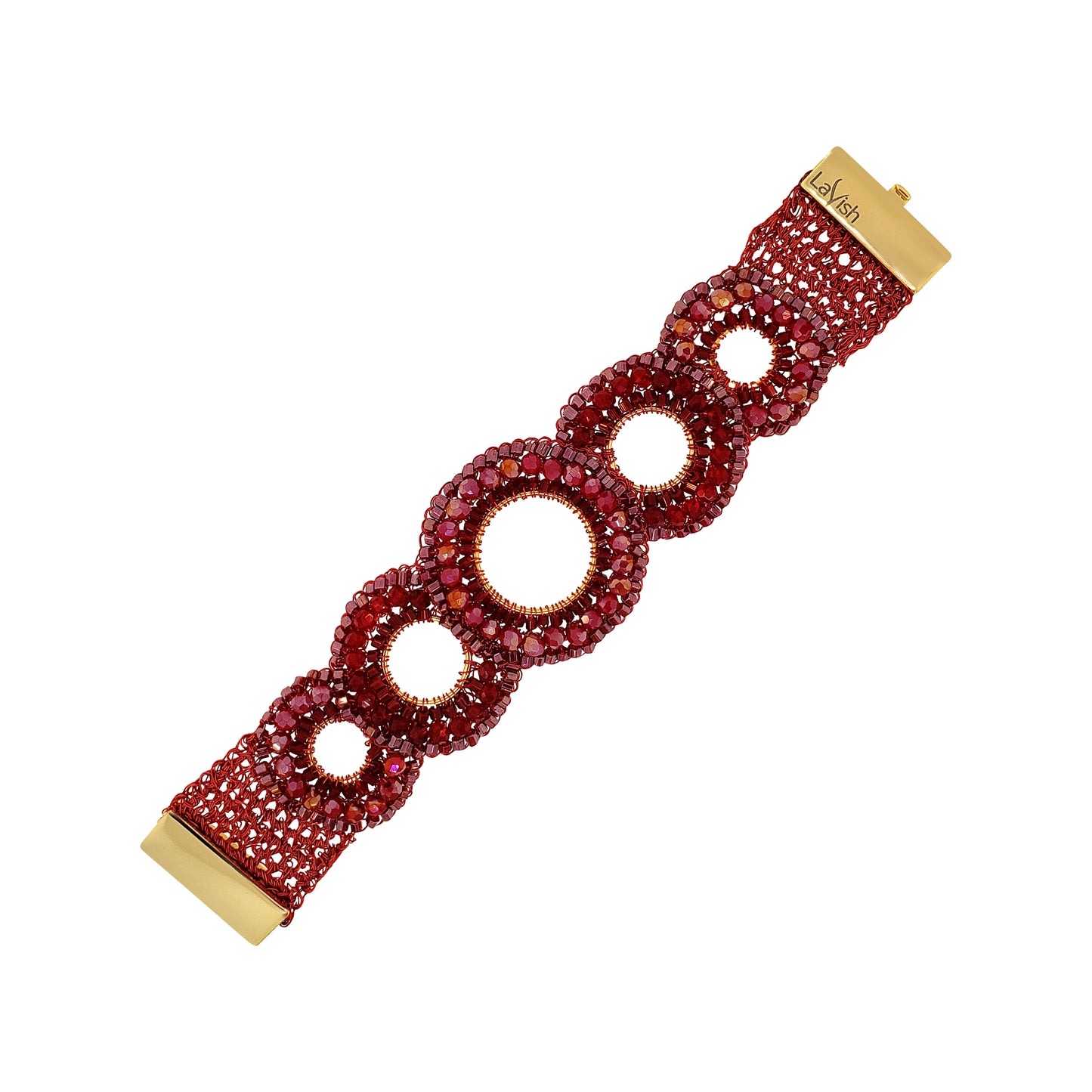 Bracelete de Crochê Gush Infinite Love – Burgundy