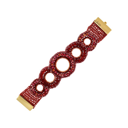 Bracelete de Crochê Gush Infinite Love – Burgundy