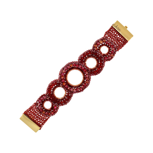 Bracelete de Crochê Gush Infinite Love – Burgundy