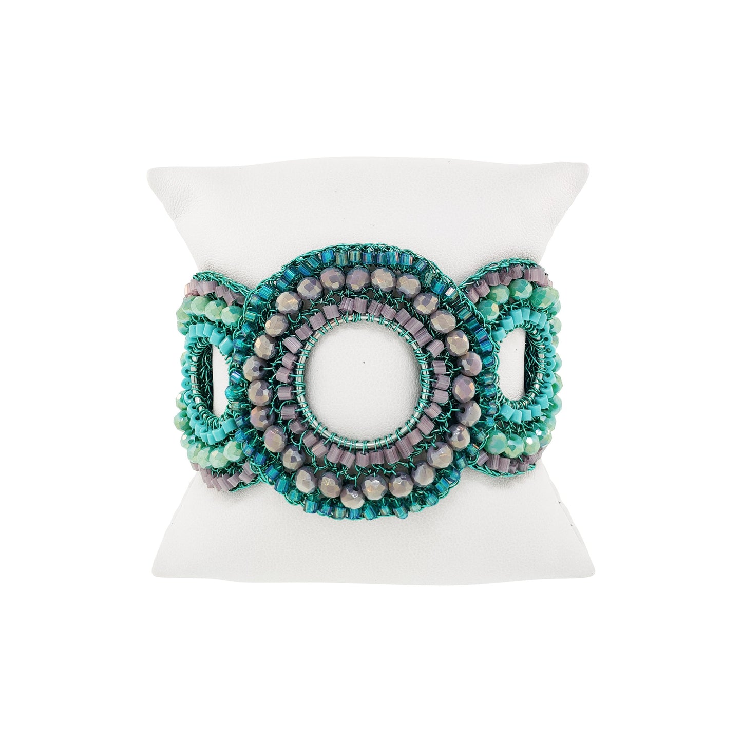 Bracelete Gush Aurora Lilás e Verde