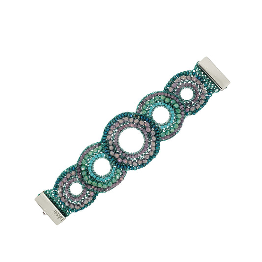 Bracelete Gush Aurora Lilás e Verde