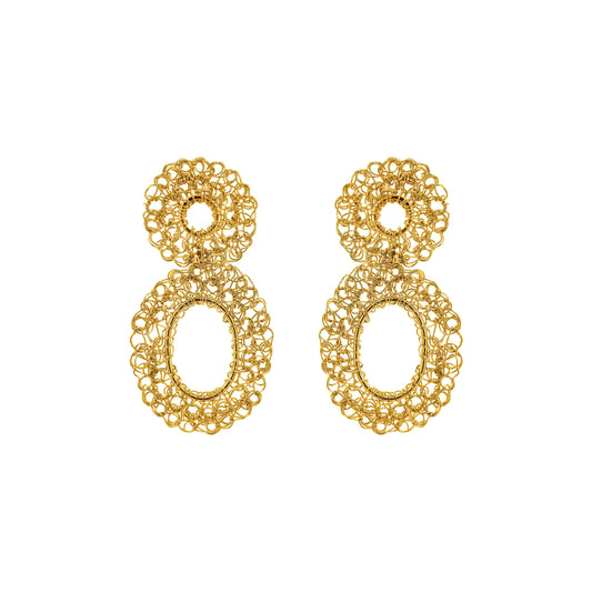 Brinco de Crochê Artemis Mini Chronos Legacy Dourado