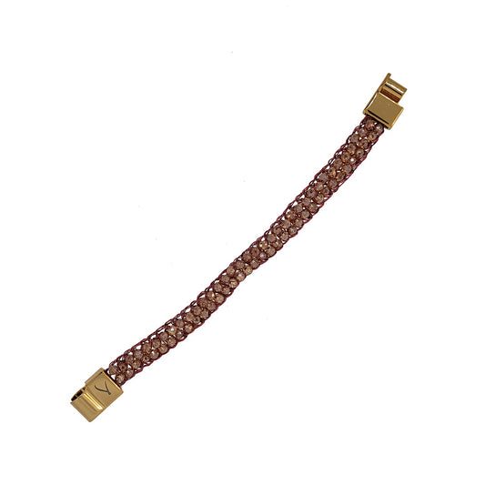 Bracelete de Crochê Uni Terracota