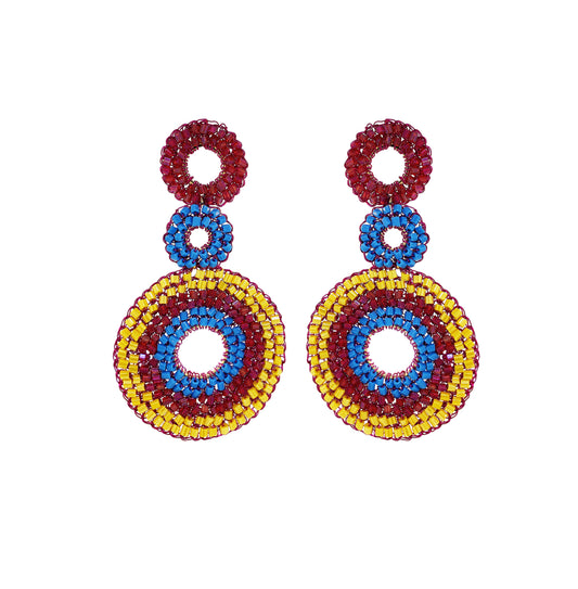 Brinco de Crochê Gia Eletric Warmth Mix