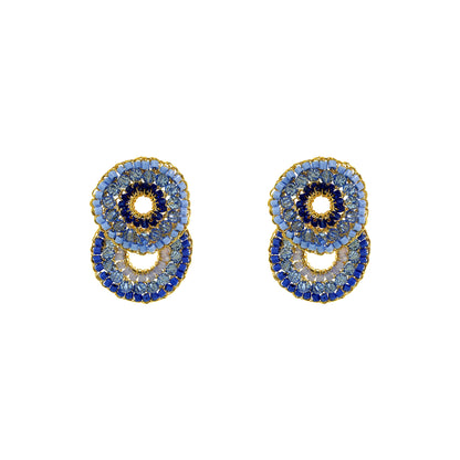 Brinco de Crochê Gush Sky Blue