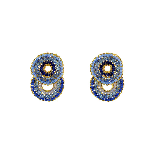 Brinco de Crochê Gush Sky Blue