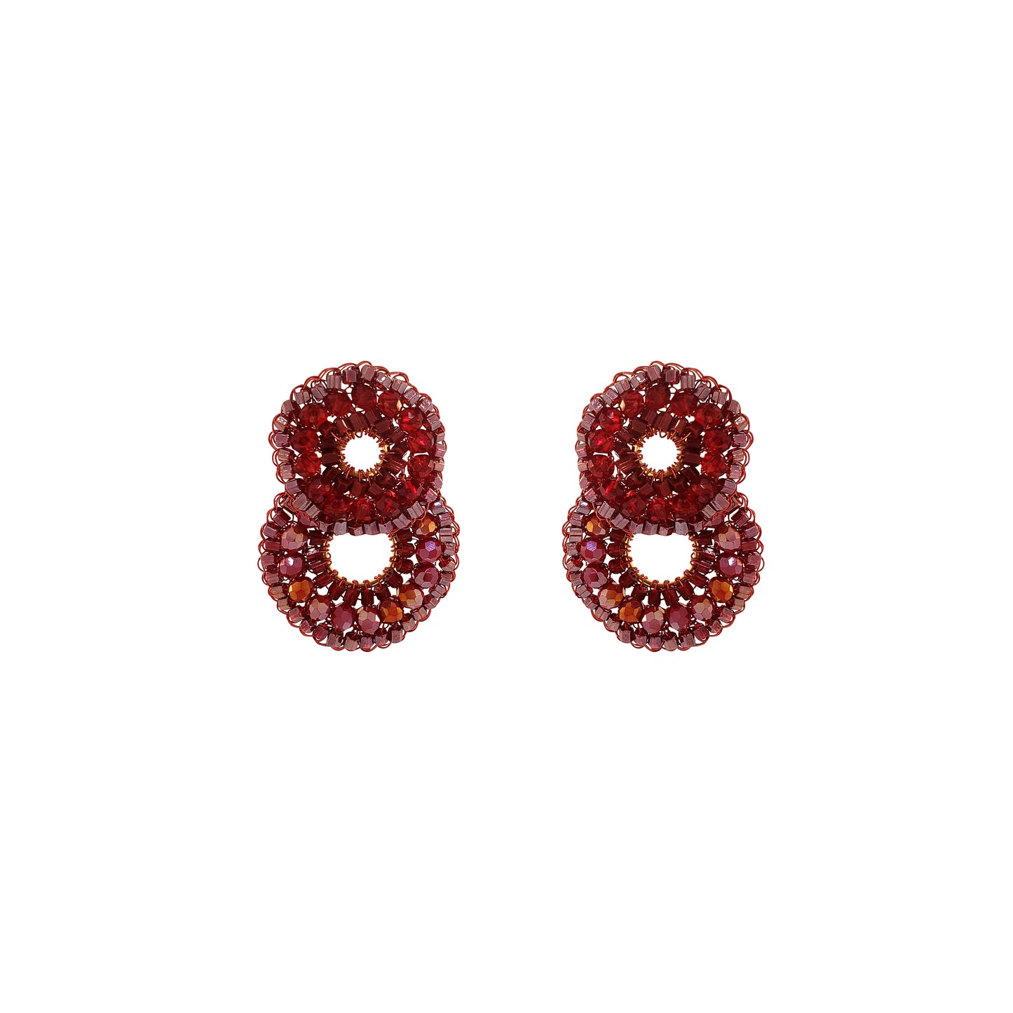 Brinco de Crochê Gush Infinite Love - Burgundy