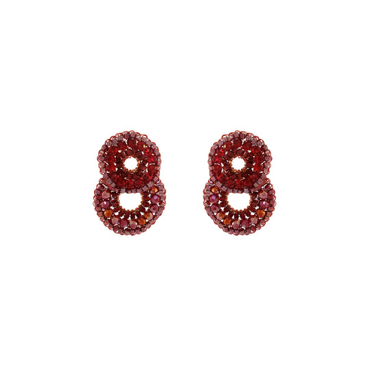 Brinco de Crochê Gush Infinite Love - Burgundy