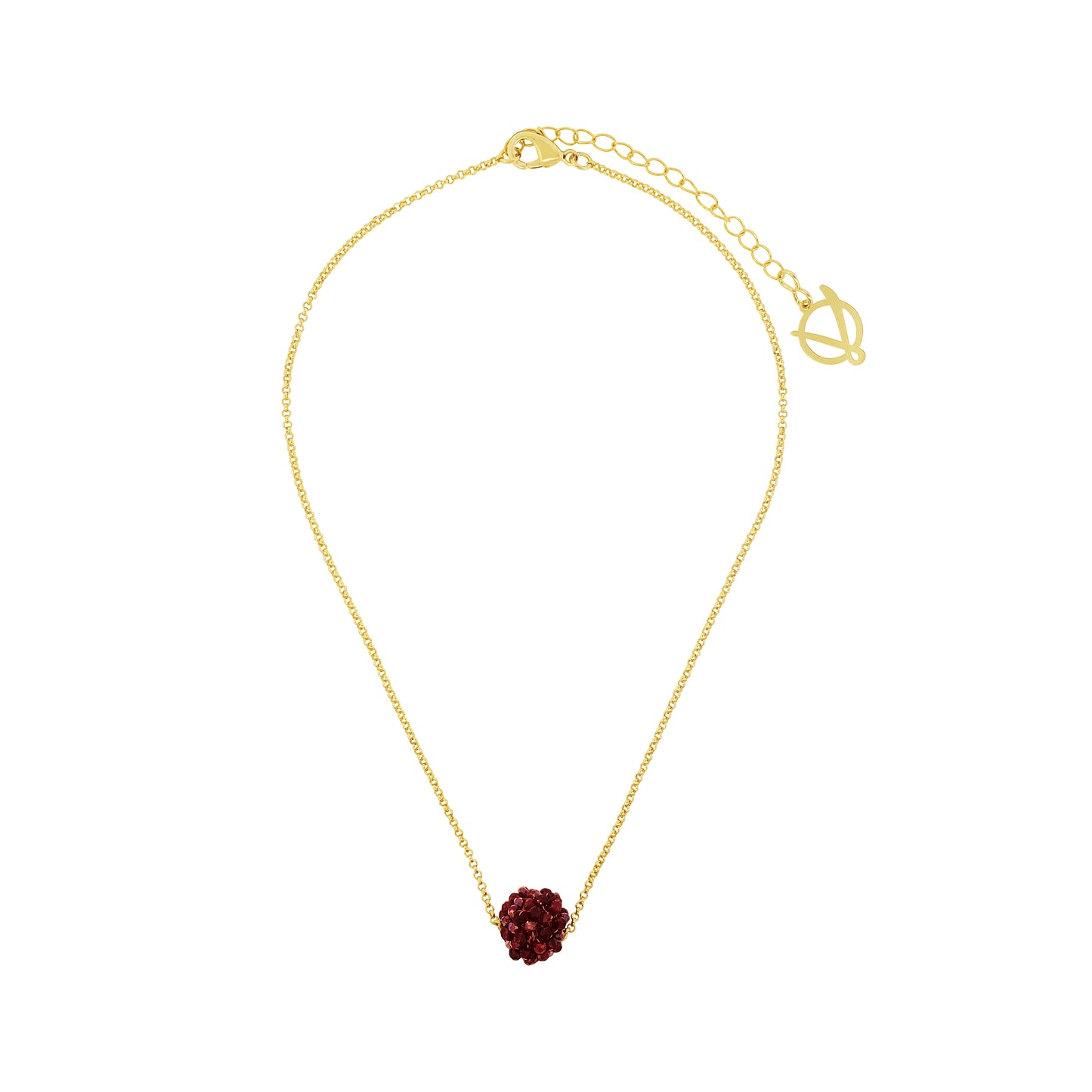 Colar de Crochê Maya Infinite Love - Burgundy