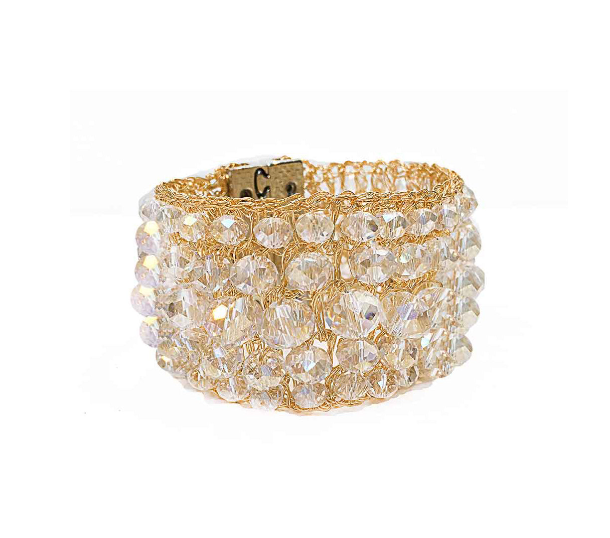Bracelete de Crochê Cristal