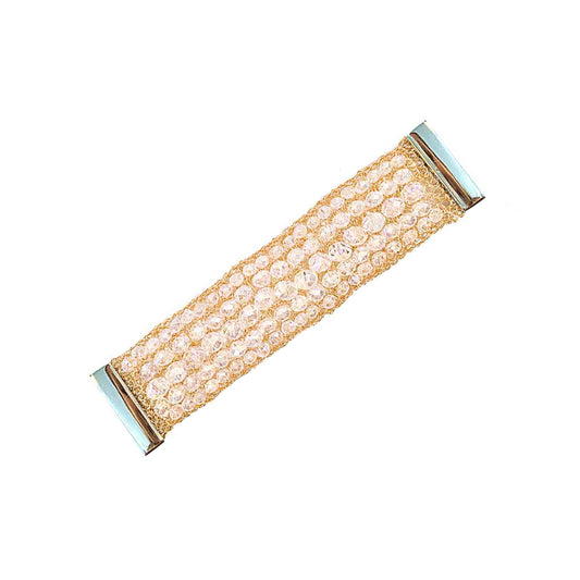 Bracelete de Crochê Cristal