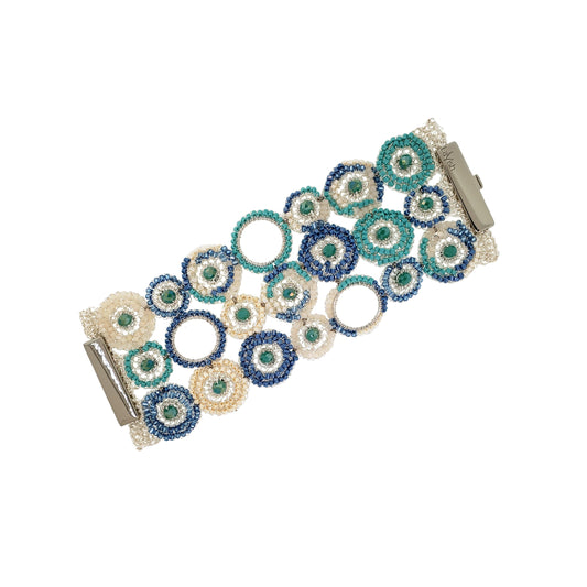 Bracelet de Crochê Mandalas Caribbean