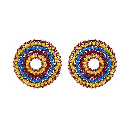 Brinco de Crochê Gia Post Eletric Warmth Mix