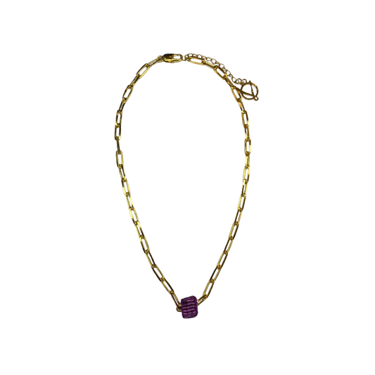 Colar de Crochê High Roller Roxo Sale