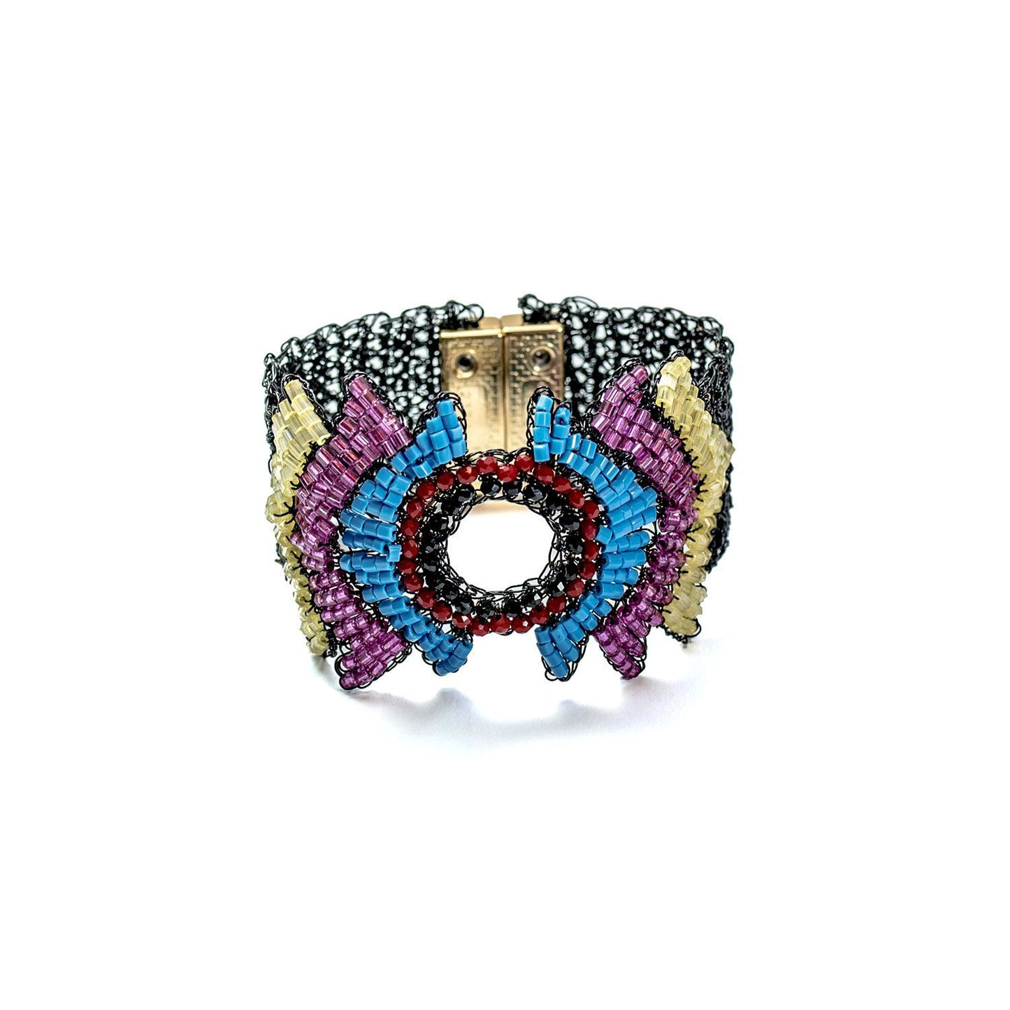 Bracelete de Crochê Multicolor