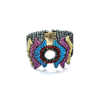 Bracelete de Crochê Multicolor