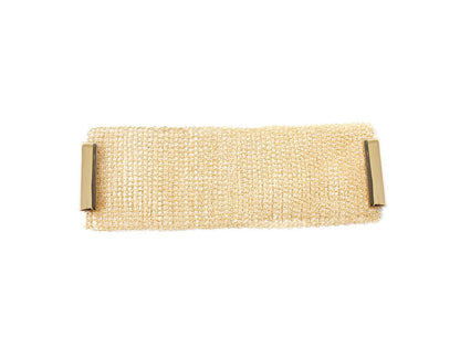 Bracelete de Crochê Dourado
