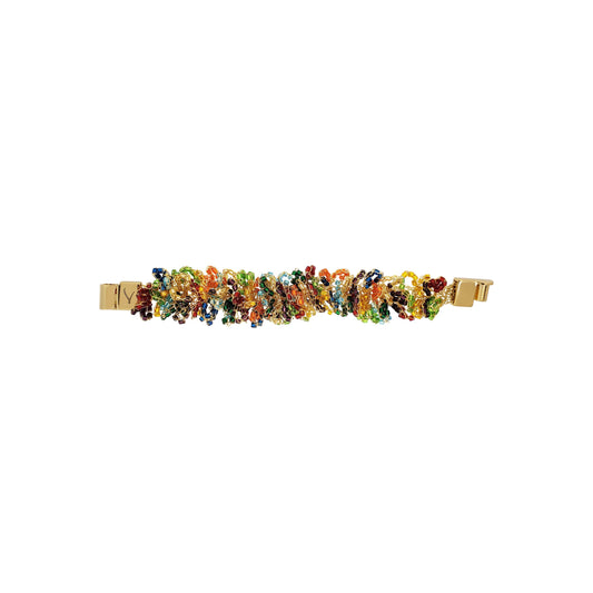Bracelete de Crochê Fru-fru Mix Colorido