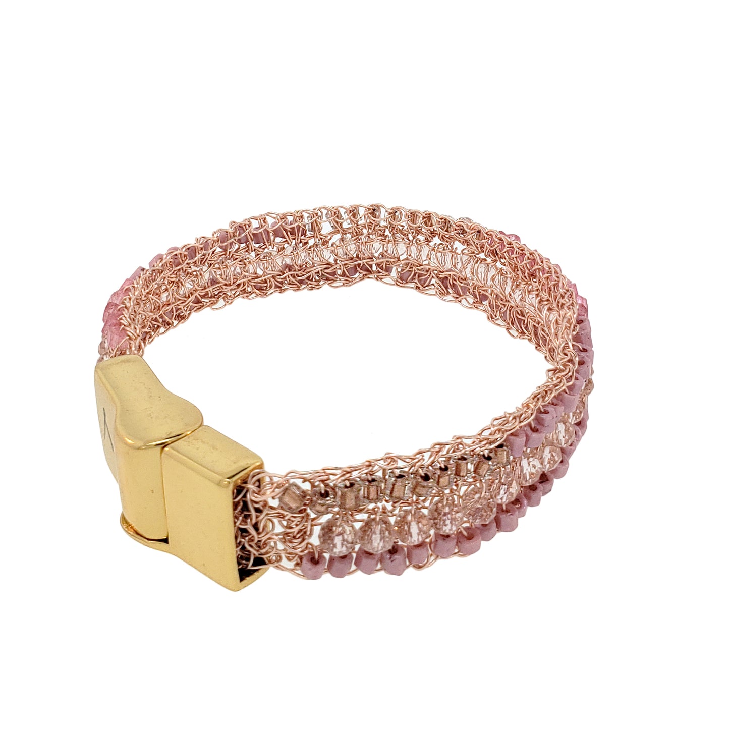 Bracelete de Crochê Ziggy Essence Rosa