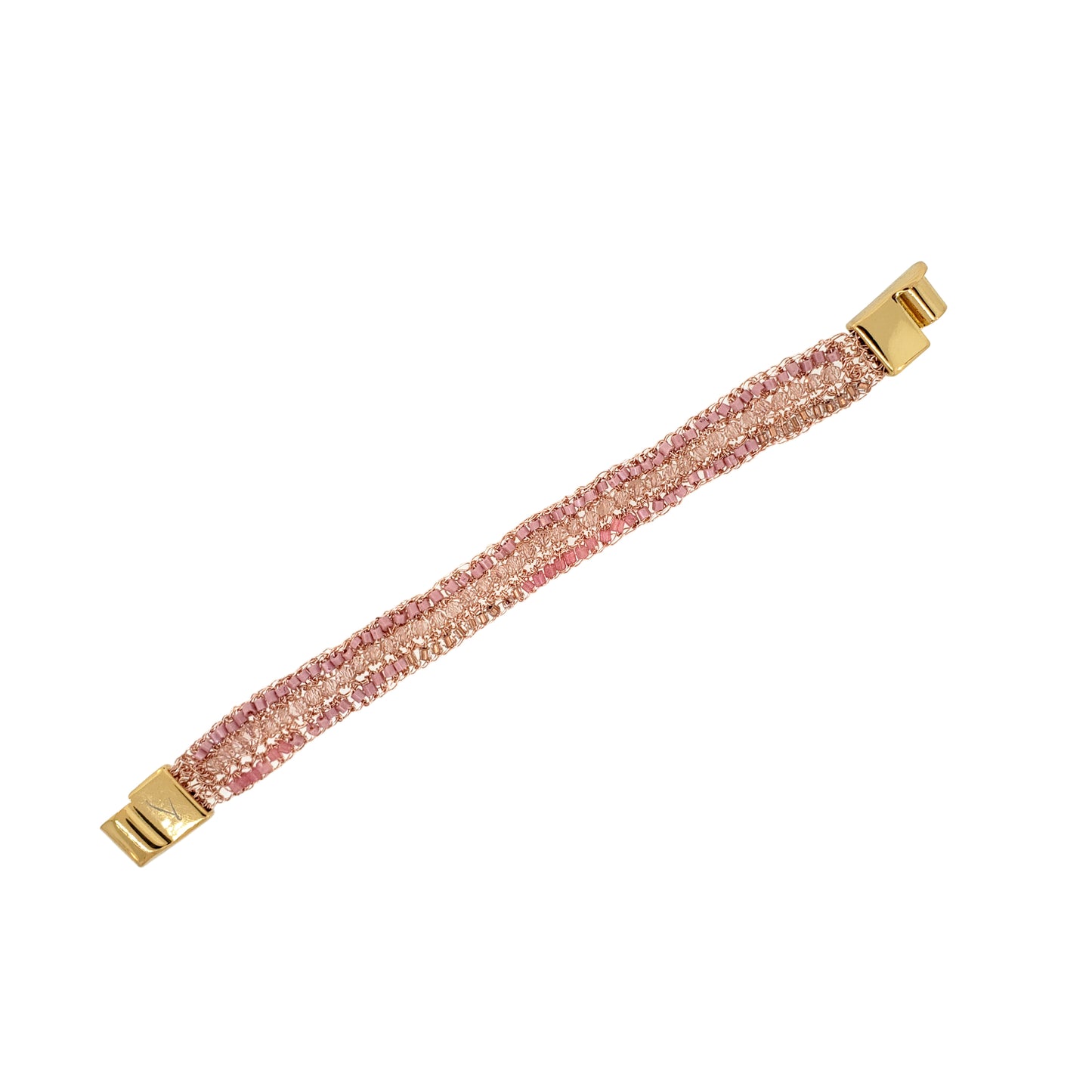 Bracelete de Crochê Ziggy Essence Rosa