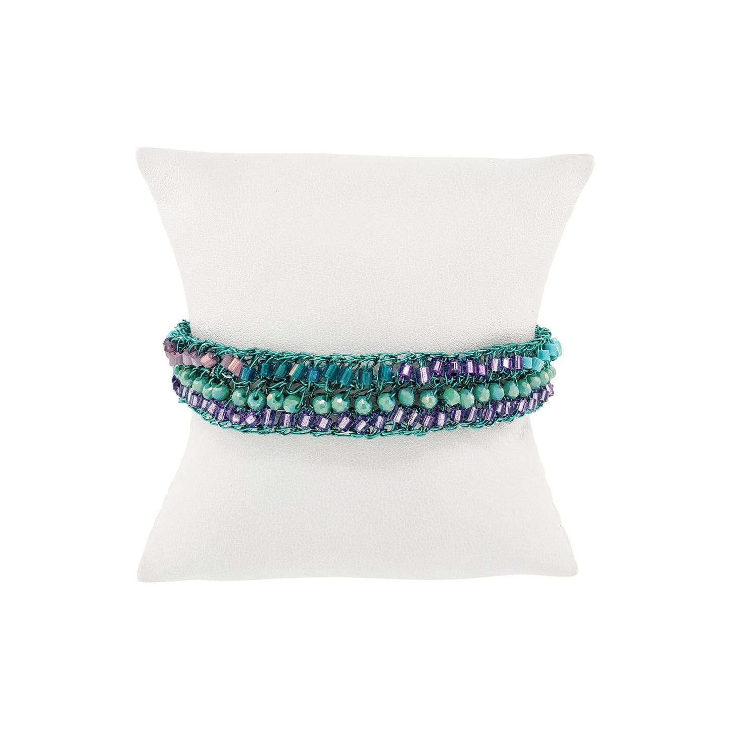 Bracelete Ziggy Aurora Lilás e Verde